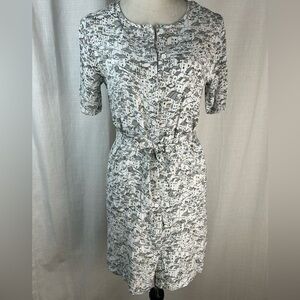 Surkana Barcelona Urban Print Mini Dress in Black and White